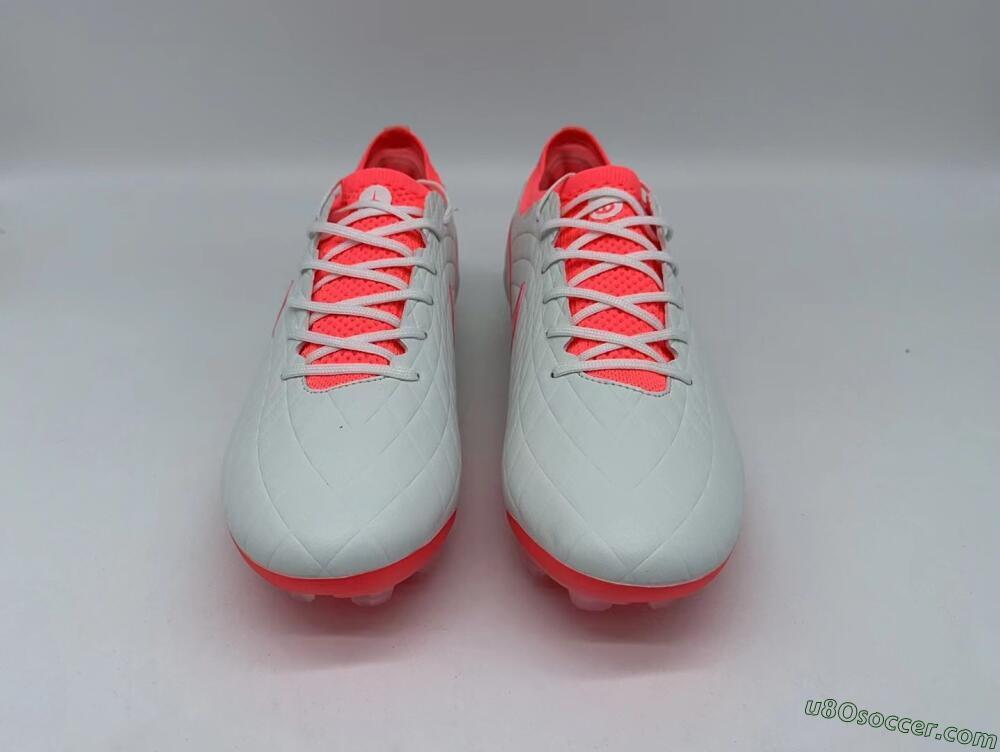 Nike Tiempo Legend 10 Elite FG Firm Ground Soccer Cleats - White/Red