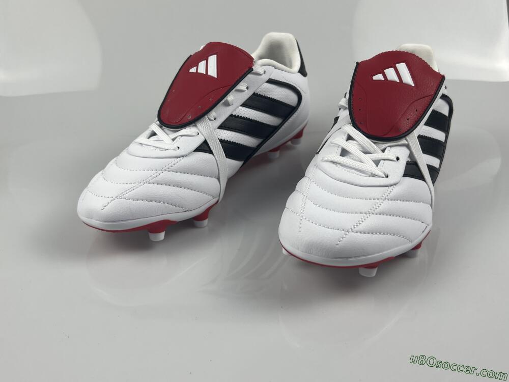 Adidas Copa Gloro 2 FG Firm Ground Soccer Cleats - White/Black/Red