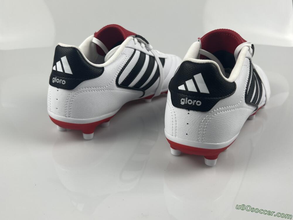 Adidas Copa Gloro 2 FG Firm Ground Soccer Cleats - White/Black/Red