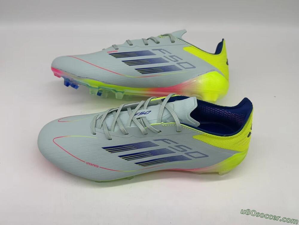 Adidas F50 Elite FG Firm Ground Soccer Cleats - Blue/Pink/Yellow