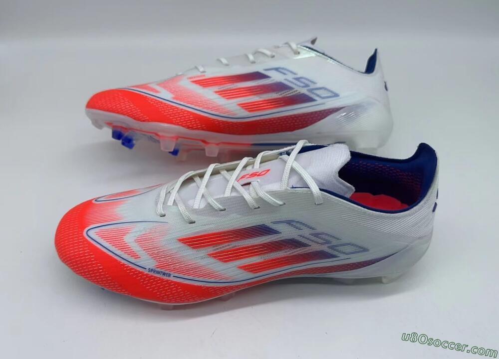 Adidas F50 Elite FG Firm Ground Soccer Cleats - Red/Blue/White