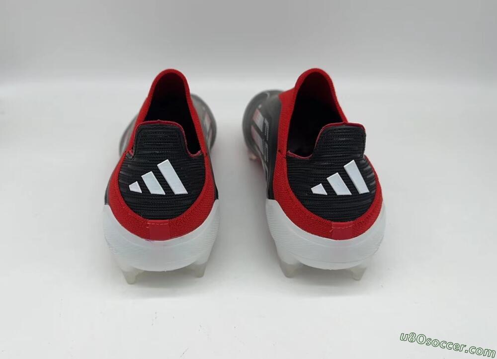 Adidas F50 Elite Laceless FG Firm Ground Soccer Cleats - Black/Red/White