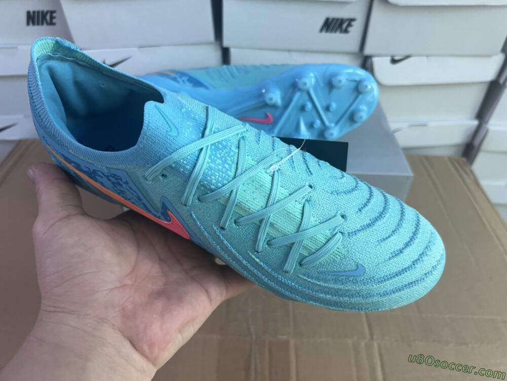 Nike Phantom Luna Elite AG Artificial Grass Soccer Cleats - Jade/Pink/Yellow