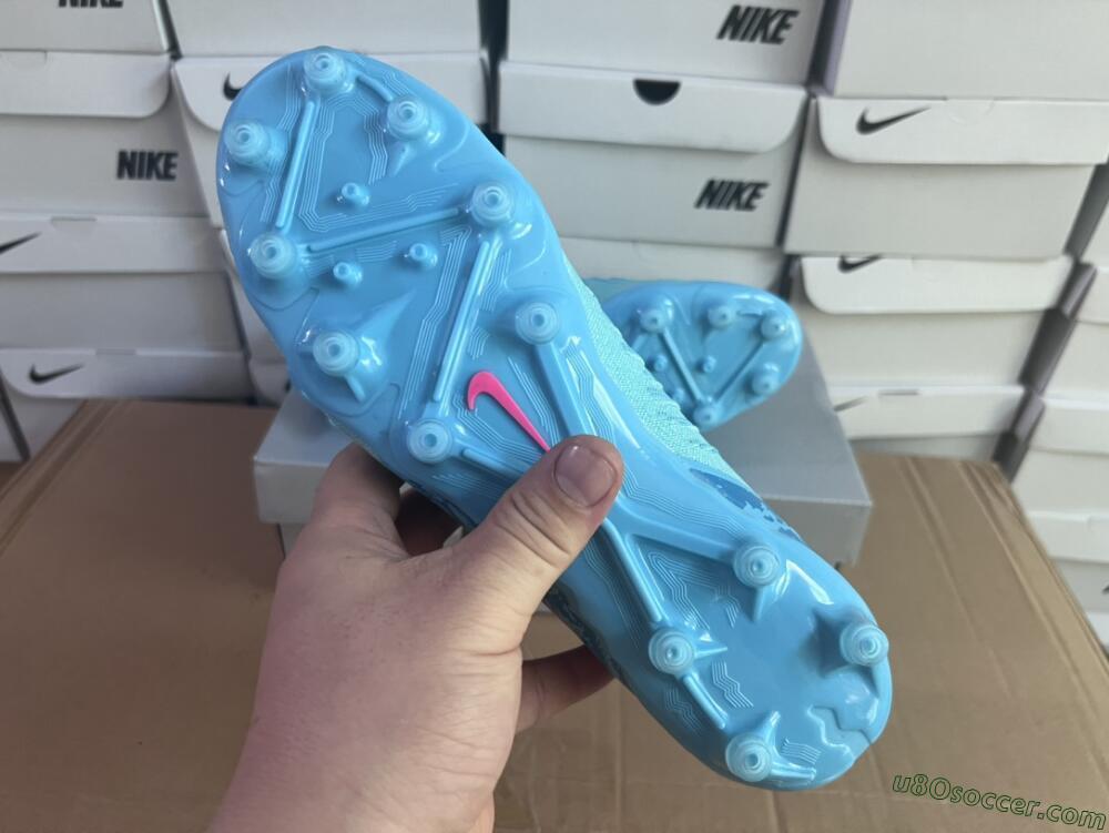 Nike Phantom Luna Elite AG Artificial Grass Soccer Cleats - Jade/Pink/Yellow