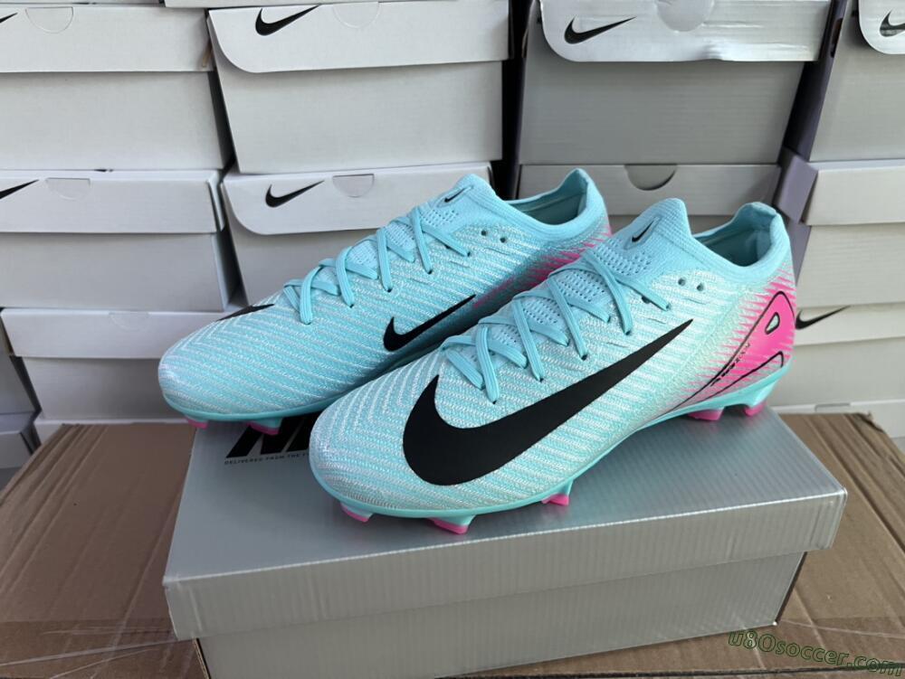 Nike Air Zoom Mercurial Vapor 16 Elite FG Firm Ground Soccer Cleats - Jade/Black/Pink