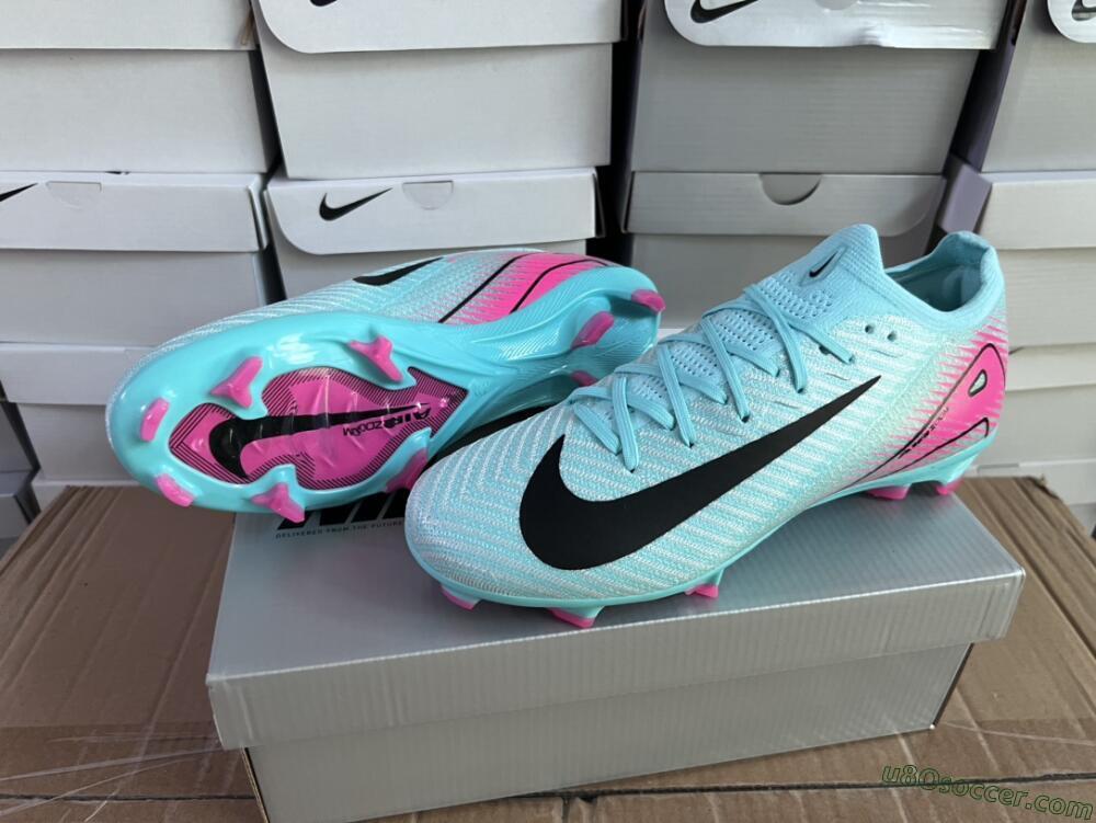 Nike Air Zoom Mercurial Vapor 16 Elite FG Firm Ground Soccer Cleats - Jade/Black/Pink