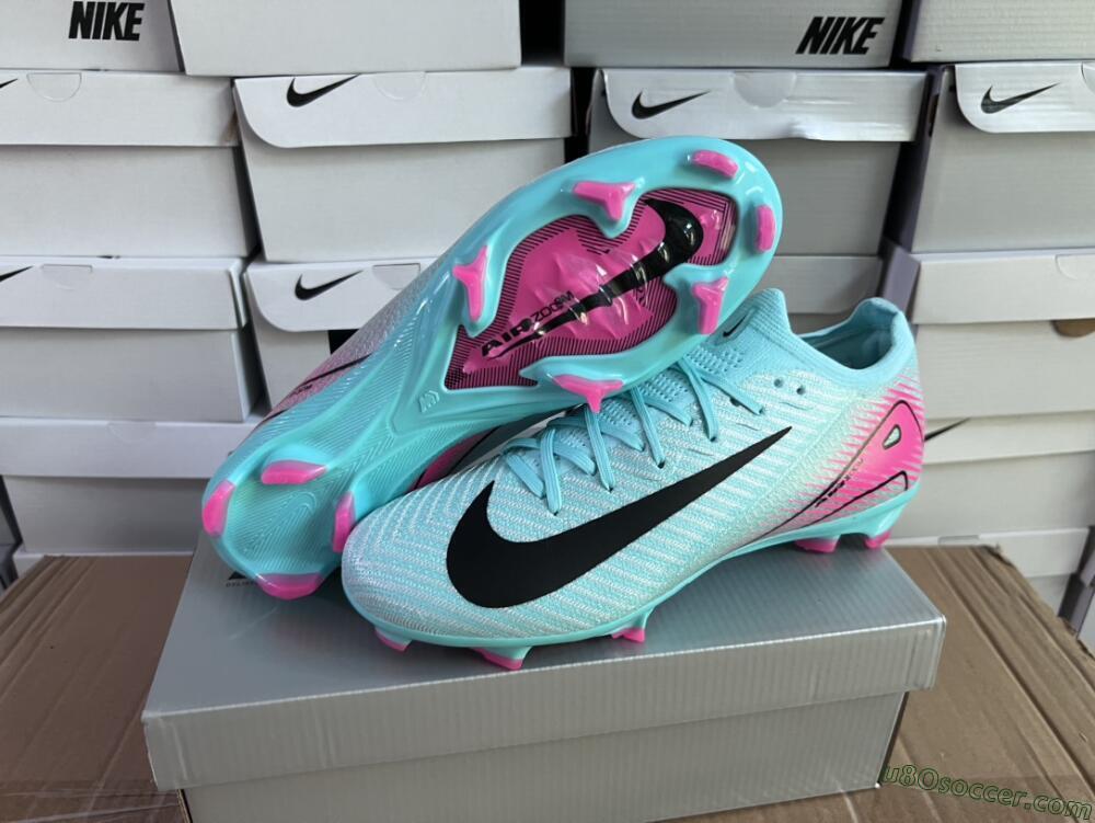 Nike Air Zoom Mercurial Vapor 16 Elite FG Firm Ground Soccer Cleats - Jade/Black/Pink