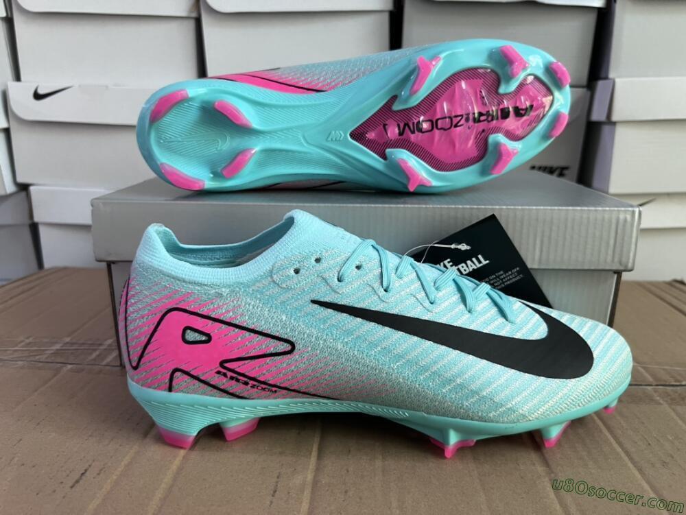Nike Air Zoom Mercurial Vapor 16 Elite FG Firm Ground Soccer Cleats - Jade/Black/Pink