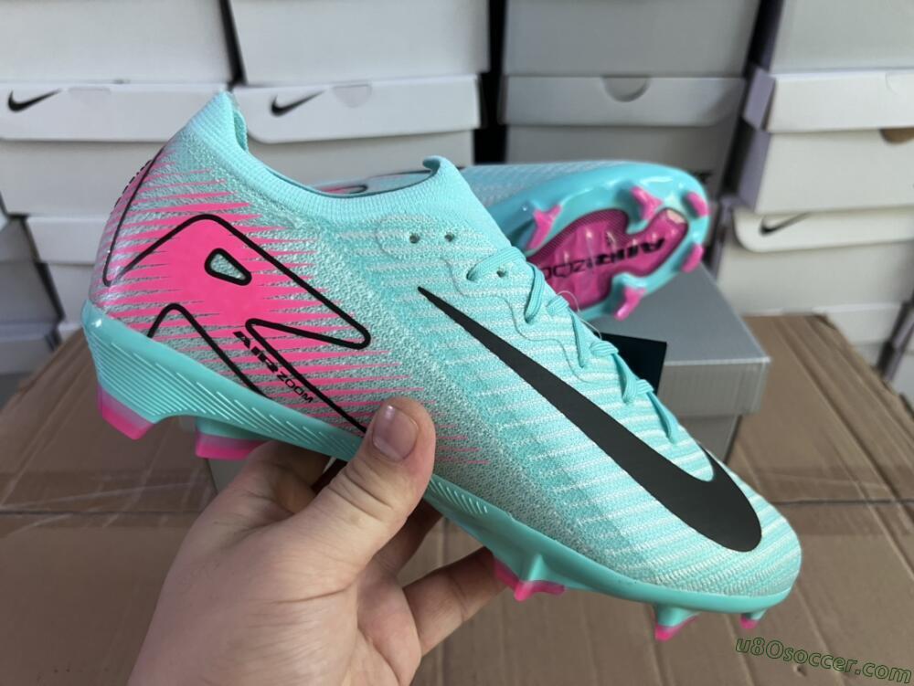 Nike Air Zoom Mercurial Vapor 16 Elite FG Firm Ground Soccer Cleats - Jade/Black/Pink
