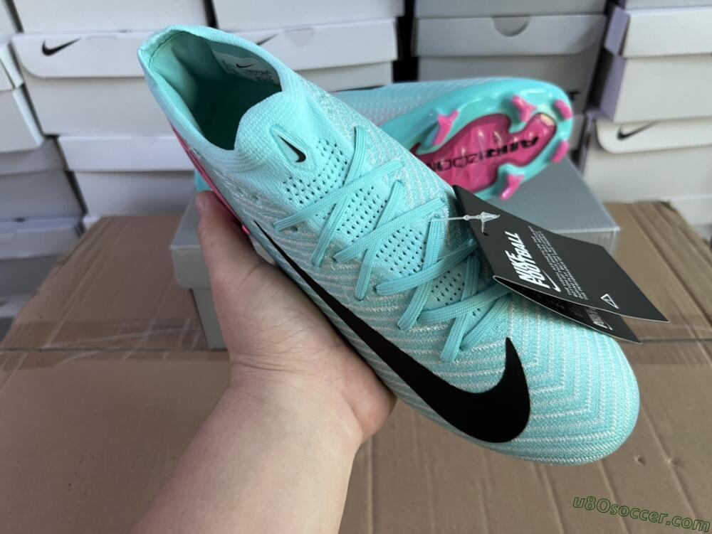 Nike Air Zoom Mercurial Vapor 16 Elite FG Firm Ground Soccer Cleats - Jade/Black/Pink
