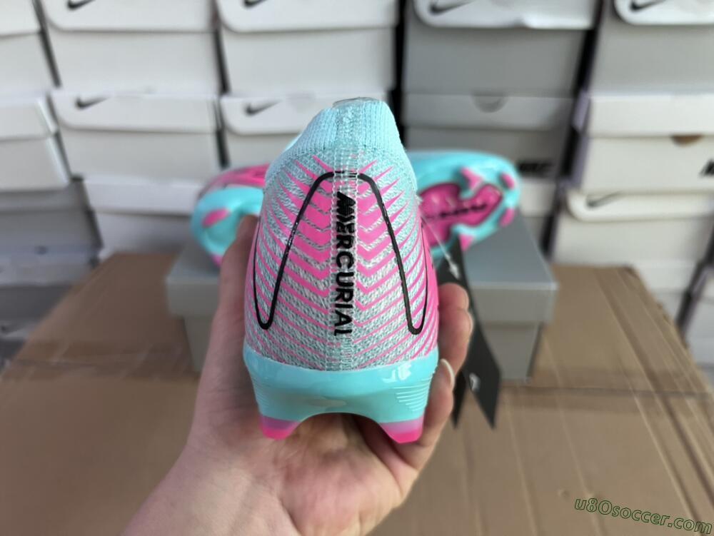 Nike Air Zoom Mercurial Vapor 16 Elite FG Firm Ground Soccer Cleats - Jade/Black/Pink