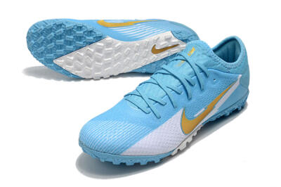Nike Mercurial Vapor 13 Pro TF Artificial Turf Soccer Shoes - Jade/White/Gold