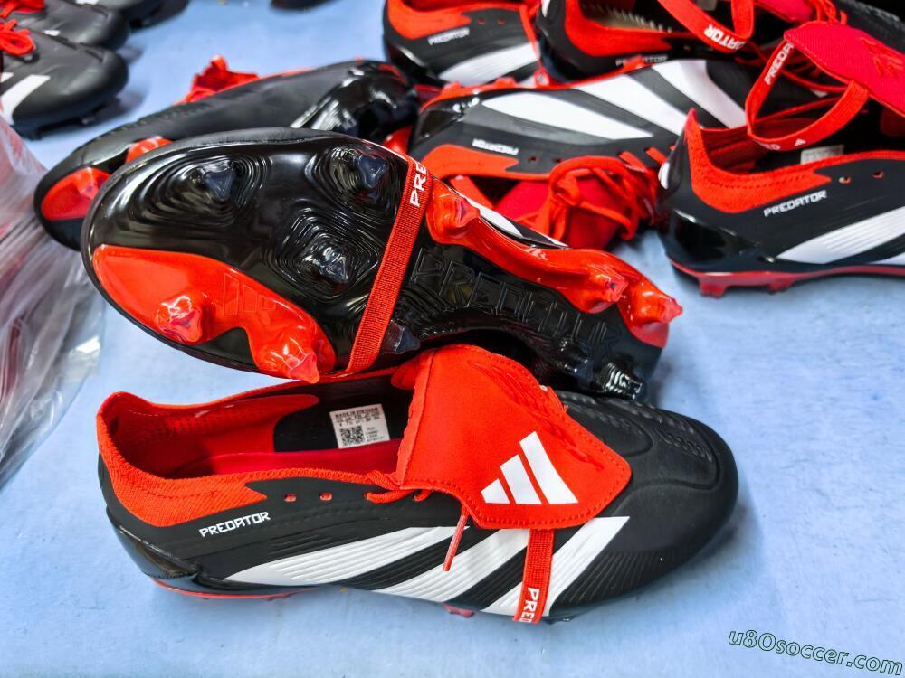Adidas Predator Elite Foldover Tongue FG Firm Ground Soccer Cleats - Black/White/Red