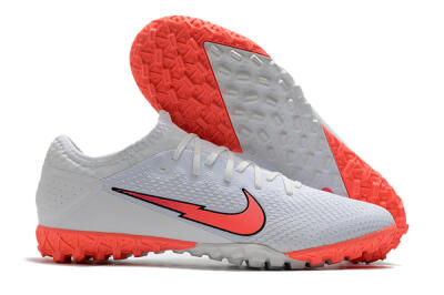 Nike Mercurial Vapor 13 Pro TF Artificial Turf Soccer Shoes - White/Red