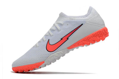 Nike Mercurial Vapor 13 Pro TF Artificial Turf Soccer Shoes - White/Red