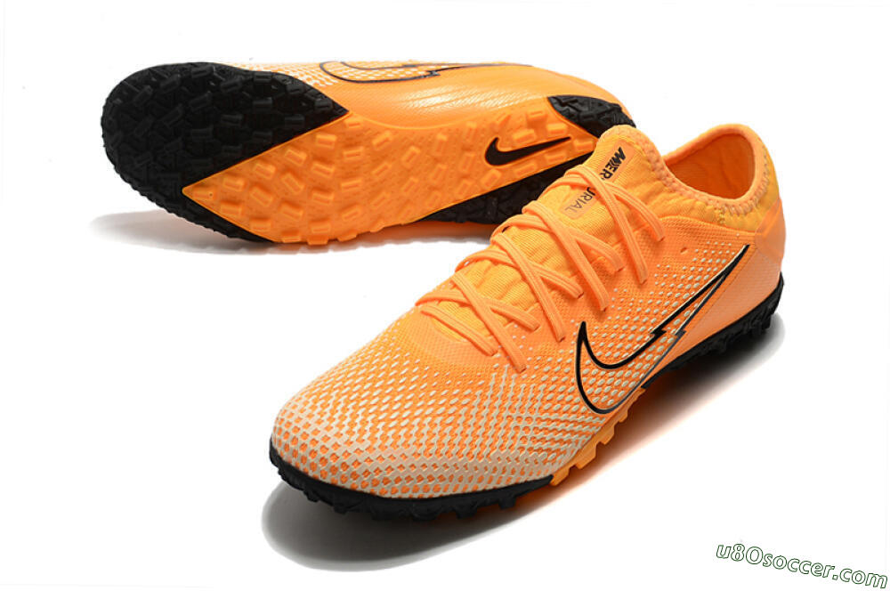 Nike Mercurial Vapor 13 Pro TF Artificial Turf Soccer Shoes - Orange/Black 3