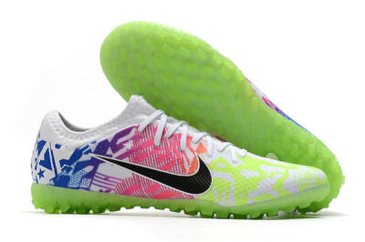 Nike Mercurial Vapor 13 Pro TF Artificial Turf Soccer Shoes - White/Black/Pink/Blue