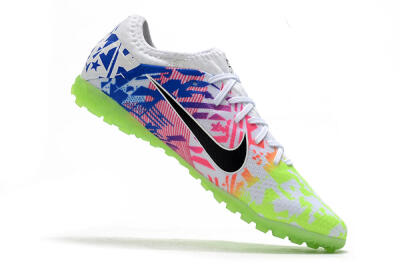 Nike Mercurial Vapor 13 Pro TF Artificial Turf Soccer Shoes - White/Black/Pink/Blue