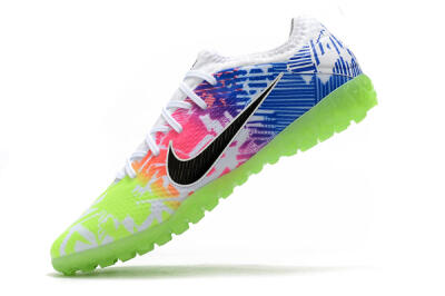 Nike Mercurial Vapor 13 Pro TF Artificial Turf Soccer Shoes - White/Black/Pink/Blue