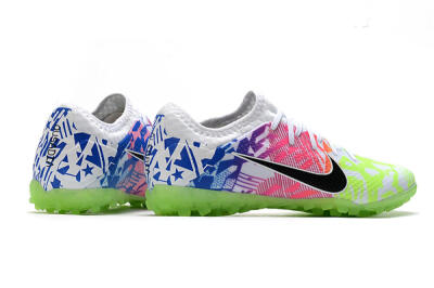 Nike Mercurial Vapor 13 Pro TF Artificial Turf Soccer Shoes - White/Black/Pink/Blue
