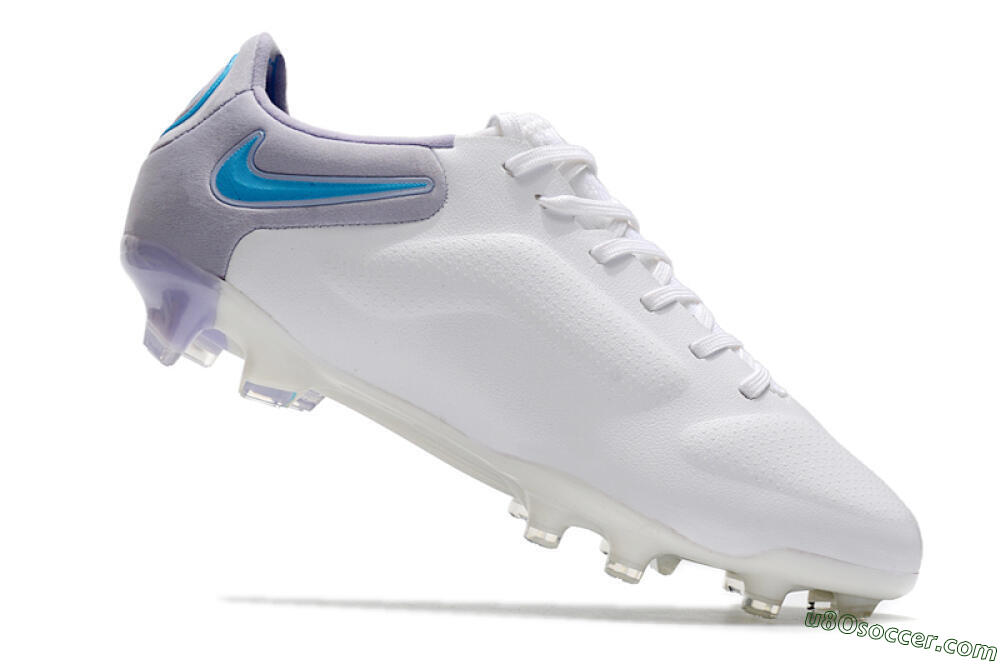 Nike Tiempo Legend 9 Elite FG Firm Ground Soccer Cleats - White/Jade/Black/Grey 4