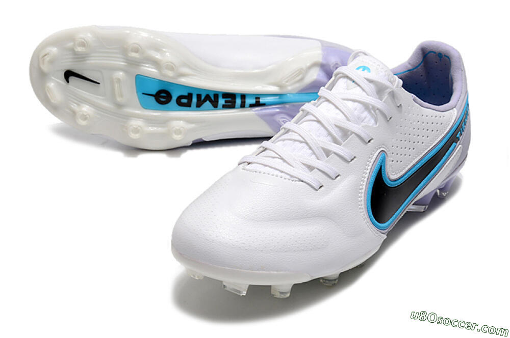 Nike Tiempo Legend 9 Elite FG Firm Ground Soccer Cleats - White/Jade/Black/Grey 3