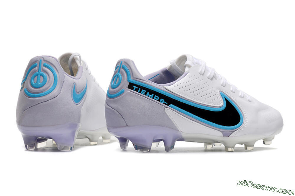 Nike Tiempo Legend 9 Elite FG Firm Ground Soccer Cleats - White/Jade/Black/Grey 6
