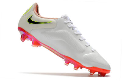 Nike Tiempo Legend 9 Elite FG Firm Ground Soccer Cleats - White/Yellow/Black/Gold