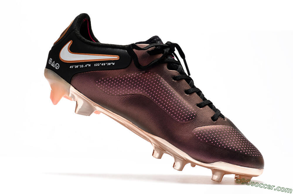 Nike Tiempo Legend 9 Elite FG Firm Ground Soccer Cleats - Gold/White/Black 5