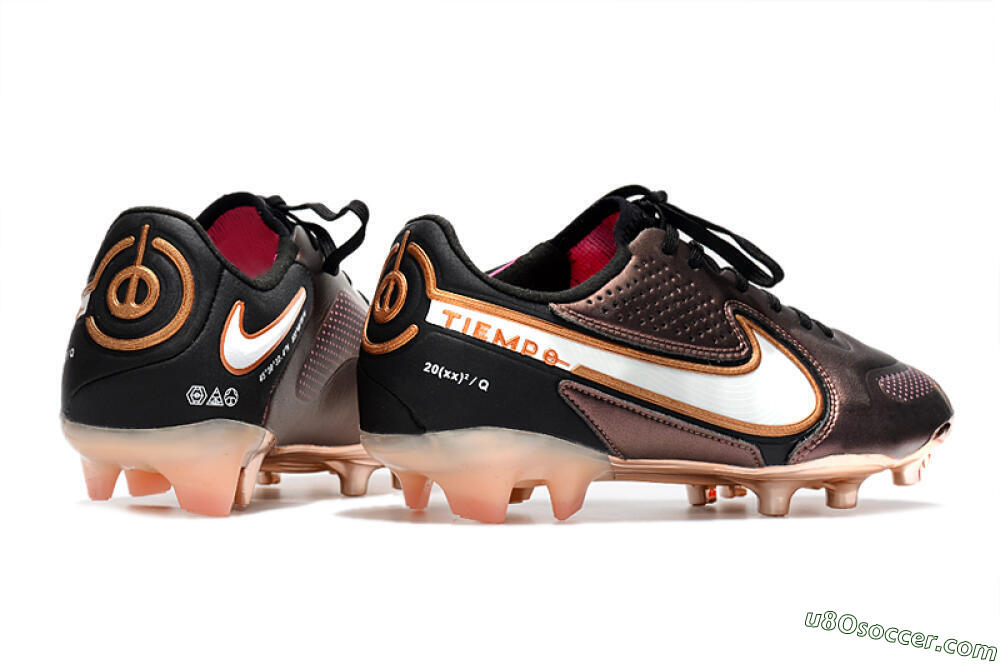 Nike Tiempo Legend 9 Elite FG Firm Ground Soccer Cleats - Gold/White/Black 6