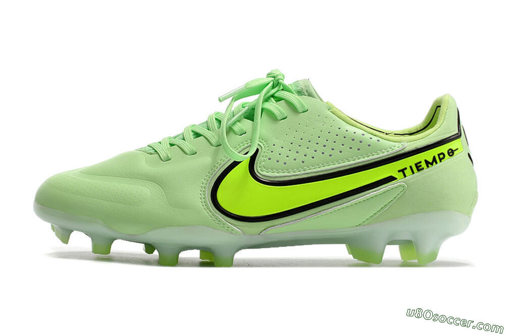 Nike Tiempo Legend 9 Elite FG Firm Ground Soccer Cleats - Yellow/Black 2