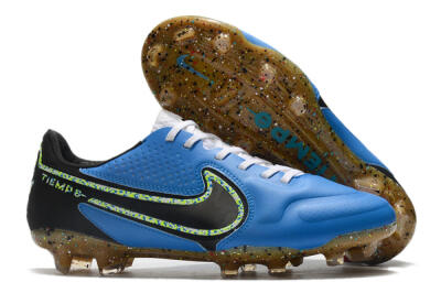 Nike Tiempo Legend 9 Elite FG Firm Ground Soccer Cleats - Blue/Yellow/Black