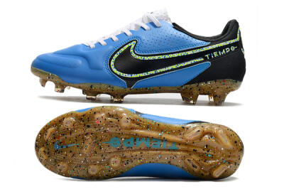 Nike Tiempo Legend 9 Elite FG Firm Ground Soccer Cleats - Blue/Yellow/Black