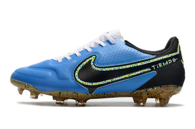 Nike Tiempo Legend 9 Elite FG Firm Ground Soccer Cleats - Blue/Yellow/Black