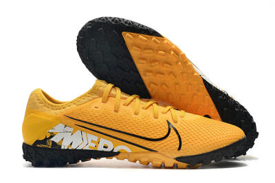 Nike Mercurial Vapor 13 Pro TF Artificial Turf Soccer Shoes - Yellow/Black/White