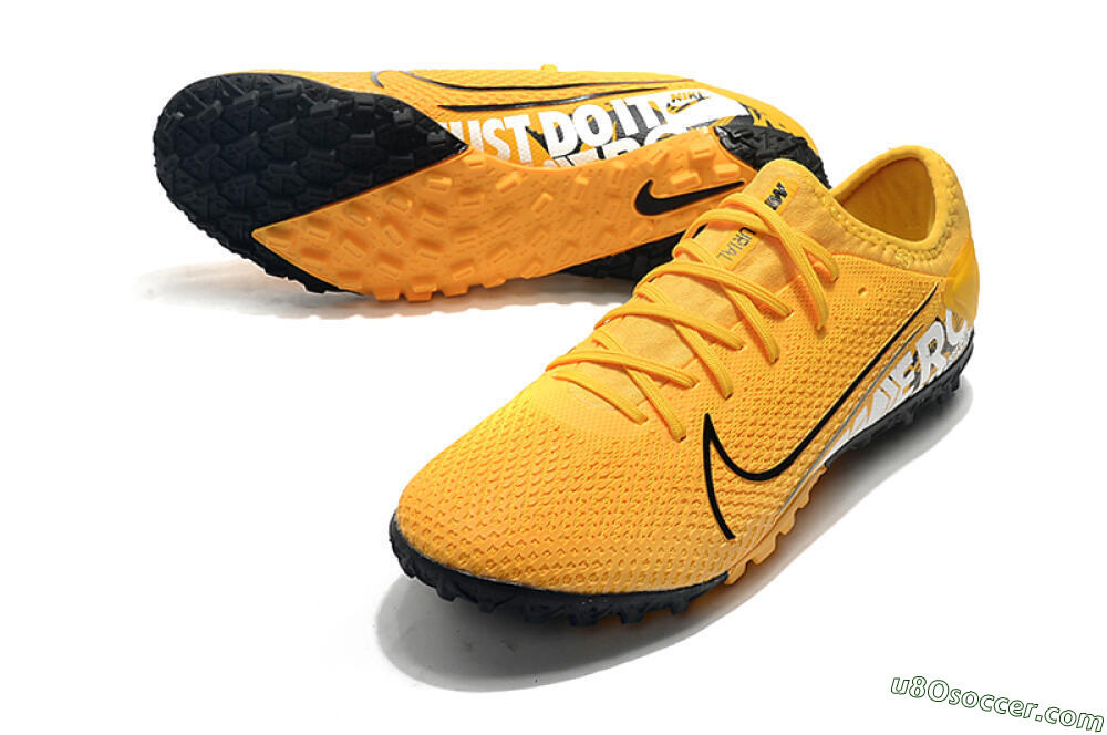 Nike Mercurial Vapor 13 Pro TF Artificial Turf Soccer Shoes - Yellow/Black/White 3