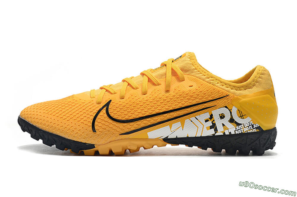 Nike Mercurial Vapor 13 Pro TF Artificial Turf Soccer Shoes - Yellow/Black/White 2