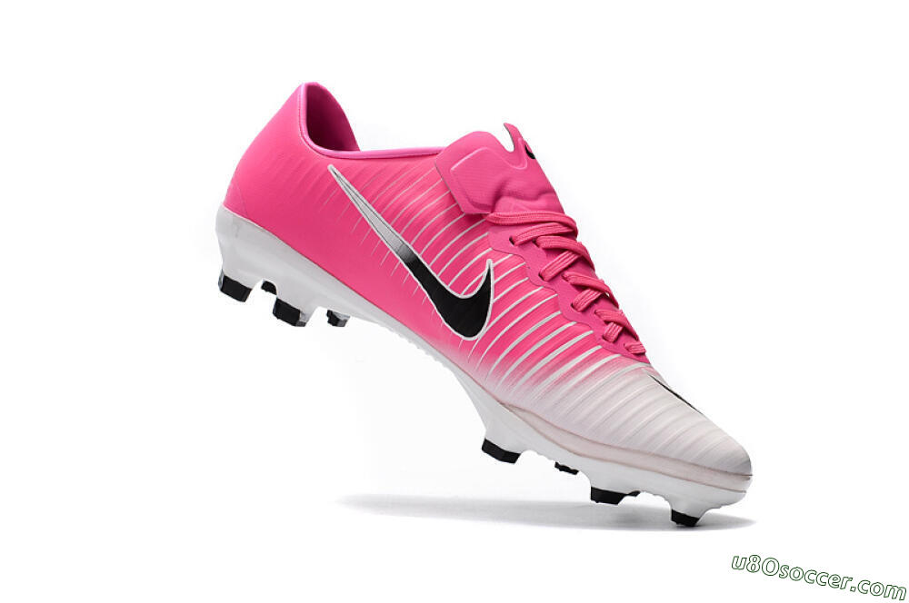 Nike Mercurial Vapor 11 FG Firm Ground Soccer Cleats - Pink/White/Black 3