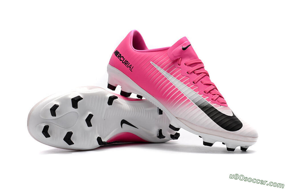 Nike Mercurial Vapor 11 FG Firm Ground Soccer Cleats - Pink/White/Black 2