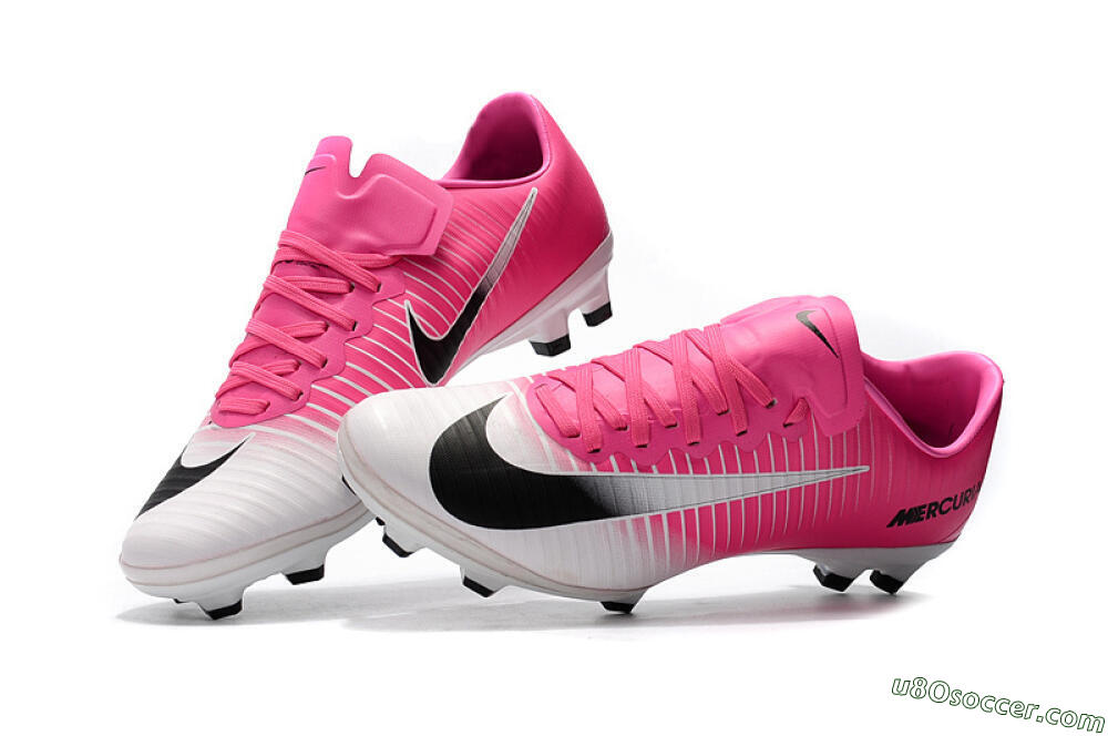 Nike Mercurial Vapor 11 FG Firm Ground Soccer Cleats - Pink/White/Black 4