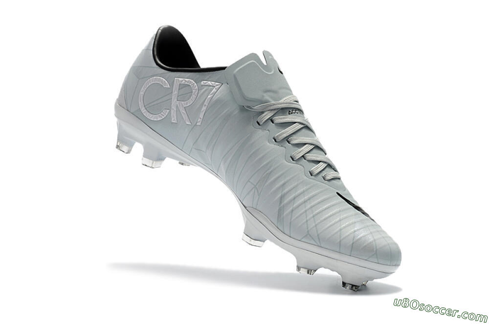 Nike Mercurial Vapor 11 FG Firm Ground Soccer Cleats - White/Black/Blue 6