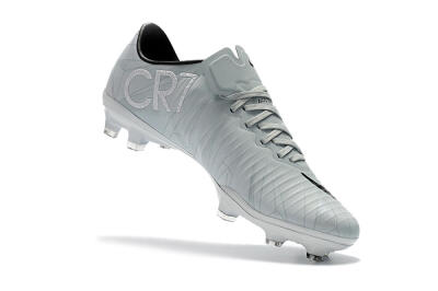 Nike Mercurial Vapor 11 FG Firm Ground Soccer Cleats - White/Black/Blue