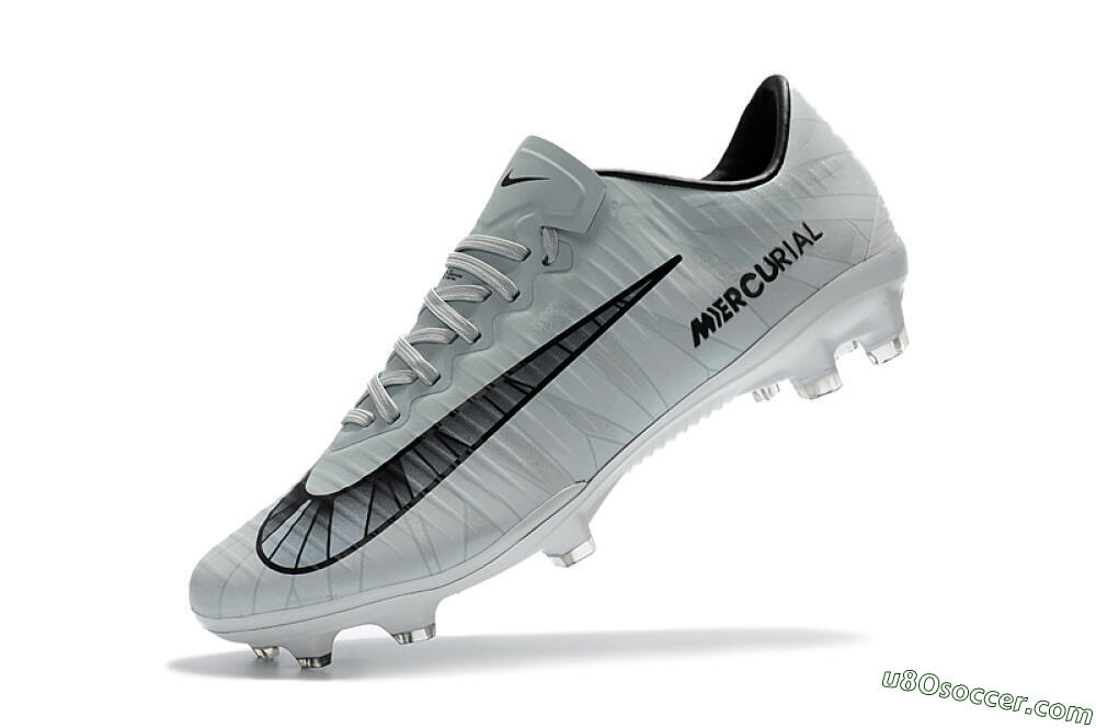 Nike Mercurial Vapor 11 FG Firm Ground Soccer Cleats - White/Black/Blue 7