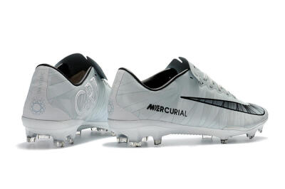 Nike Mercurial Vapor 11 FG Firm Ground Soccer Cleats - White/Black/Blue