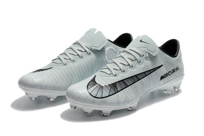 Nike Mercurial Vapor 11 FG Firm Ground Soccer Cleats - White/Black/Blue