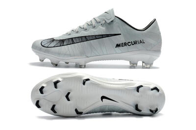 Nike Mercurial Vapor 11 FG Firm Ground Soccer Cleats - White/Black/Blue