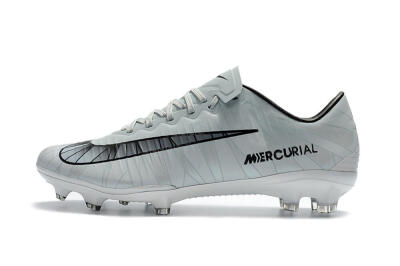 Nike Mercurial Vapor 11 FG Firm Ground Soccer Cleats - White/Black/Blue