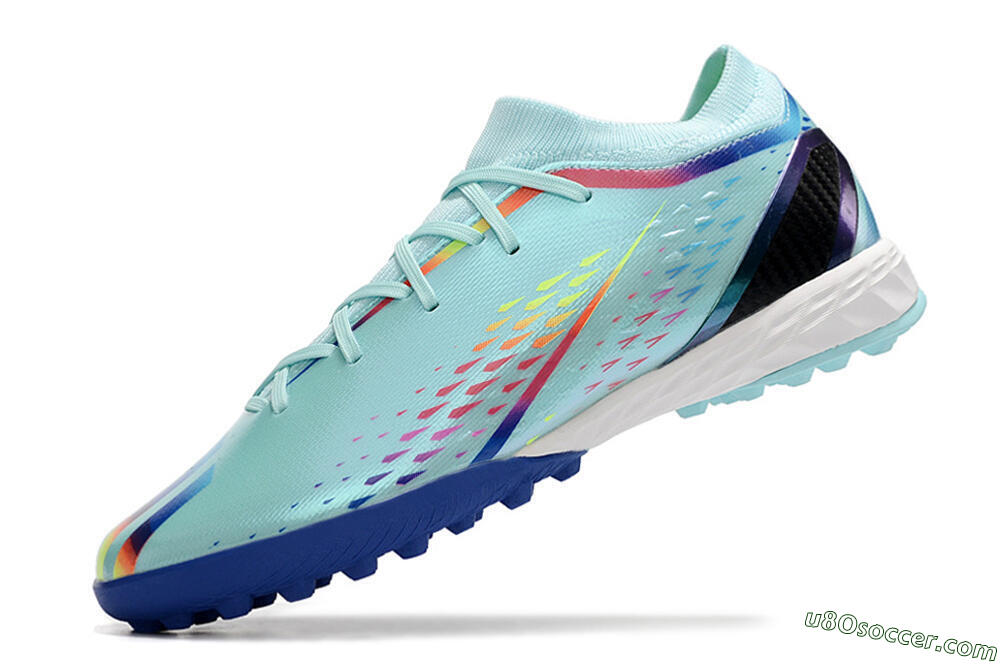 Adidas X Speedportal.3 TF Artificial Turf Soccer Shoes - Jade/Blue/White 5