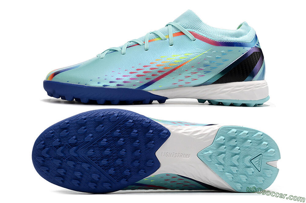 Adidas X Speedportal.3 TF Artificial Turf Soccer Shoes - Jade/Blue/White 0
