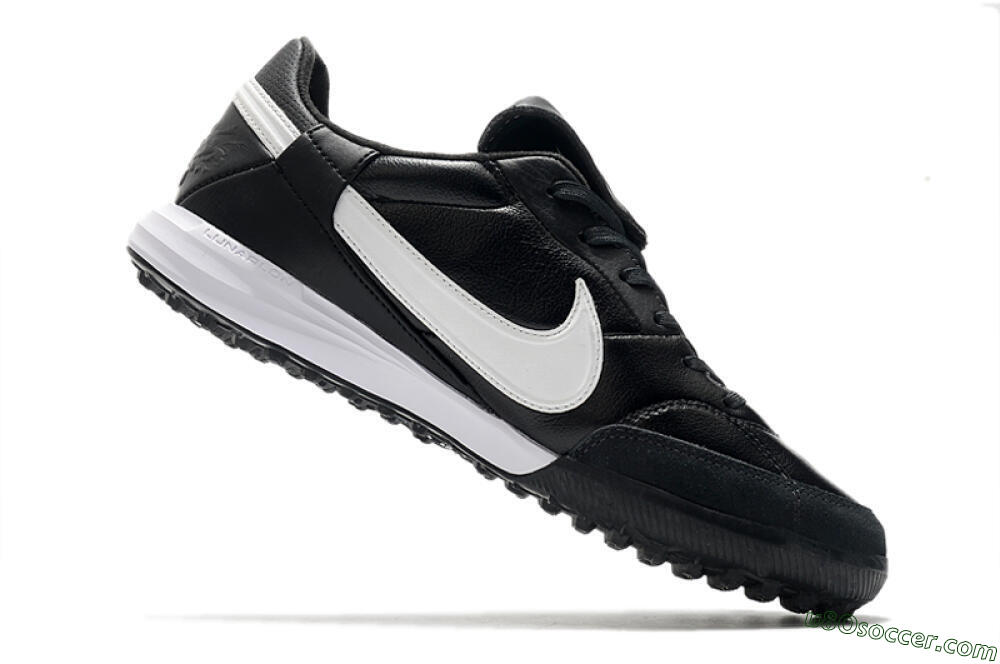 Nike The Premier 3 TF Artificial Turf Soccer Shoes - Black/White 4